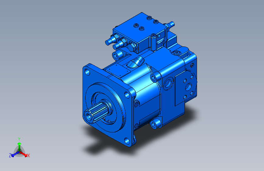 X3226-A11VO液压泵模型三维Step无参==49500=10