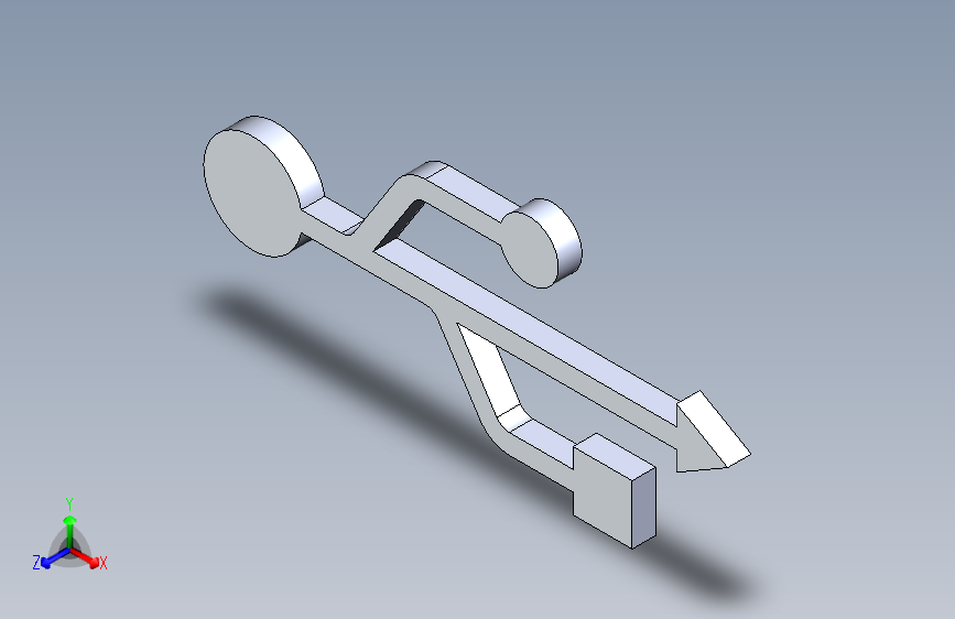 USB图标LogoDXF实体SolidWorks块13