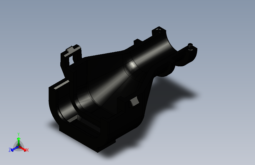 Ampseal 14 Position Backshell  2138530-1_Ampseal组件CAD文件可用 后壳模型为单体部件 填充内部空隙