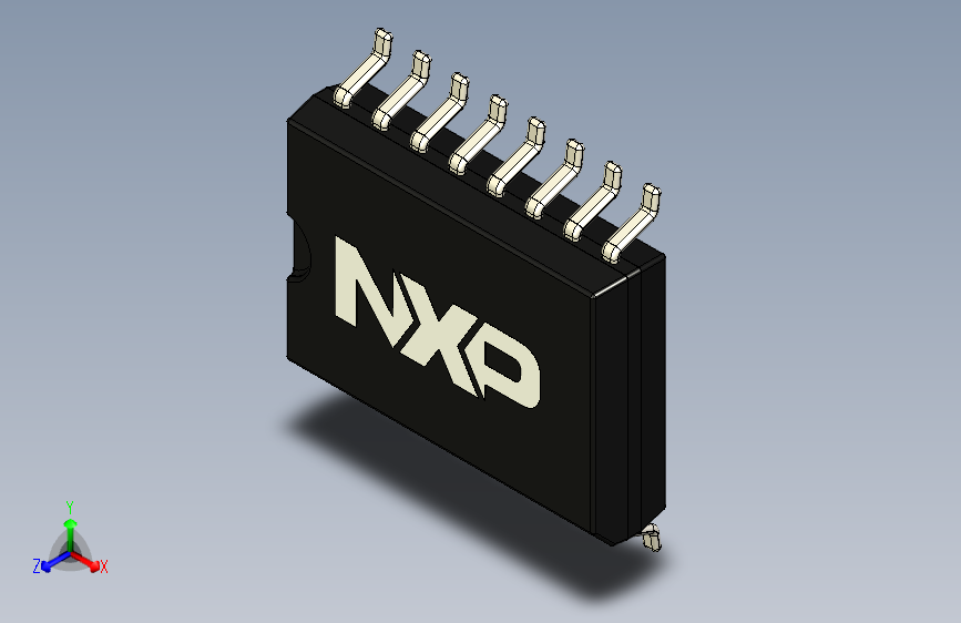 PCF8574T封装的模型 SOIC-16-300mil