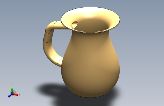 SolidWorks表面建模的水壶和勺子套装