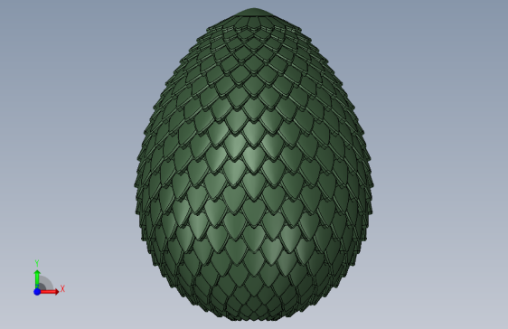 Solidworks设计 龙蛋