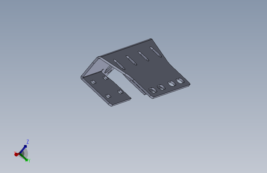 SolidWorks设计的金属支架