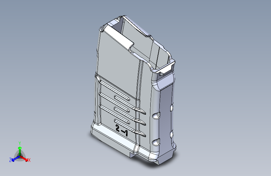 不准确扫描的倒模型 VSS magzine housing