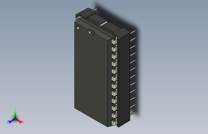 具备KiCad兼容的24脚15.24mm间距DIP插座