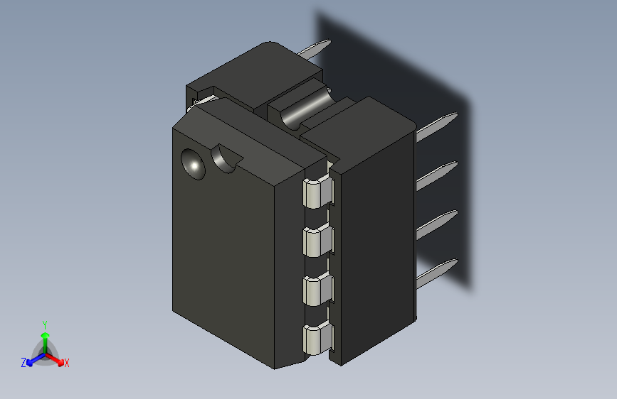 具有7.62mm宽间距的DIP8叶脚插座