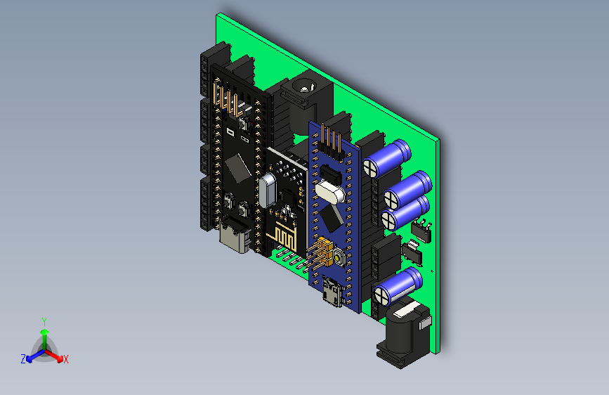 主控STM32F401和STM32F103C8供电机控制器