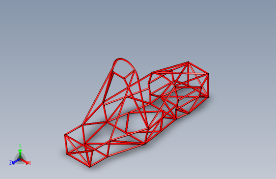方程式赛车车架三维设计模型656600