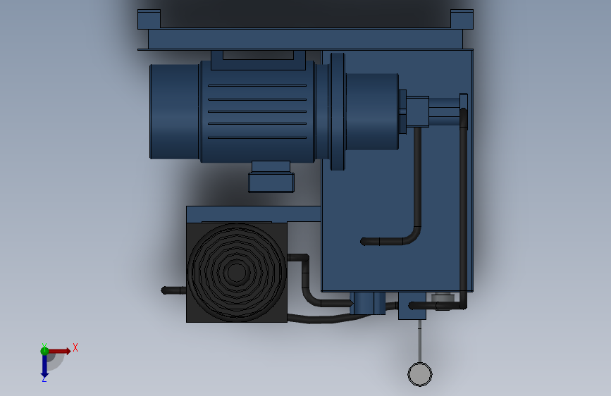 液压动力组15kw cw 200 ltr油箱 俯视图