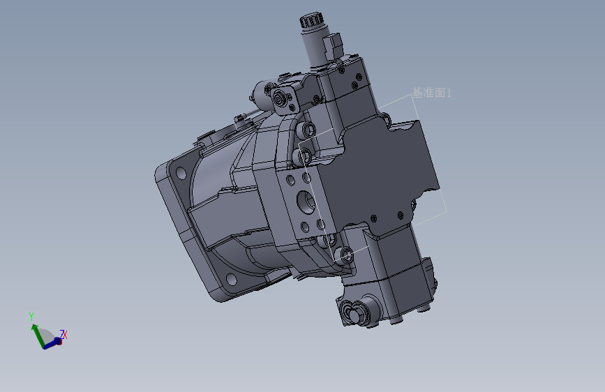 D1876-HM6V-115轴向柱塞变量马达设计三维SW2022带参+CAD+说明书==1581795=500