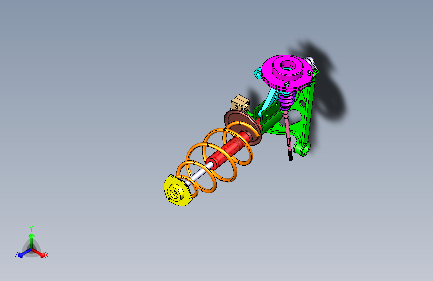 Z3300-设计-基于CATIAV5的麦佛逊式前悬架设计三维CatiaV5R20带参+CAD+说明书==188236=80