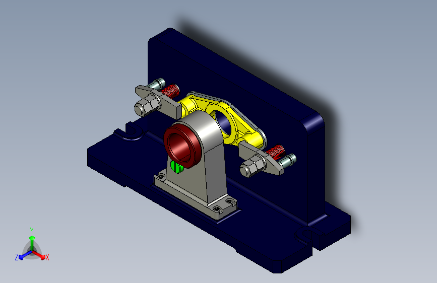 Z3384-拨叉镗孔工艺夹具设计三维Creo6.0带参+CAD+说明书==1684351==245