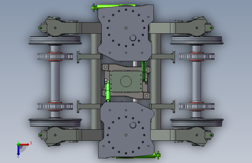 AM96型转向架_SOLIDWORKS 2023_模型图纸下载 – 懒石网