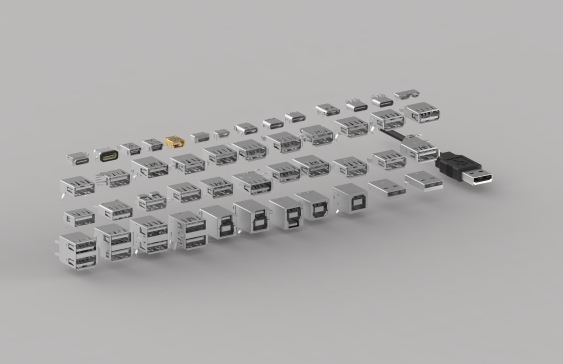 USB连接器模型合集