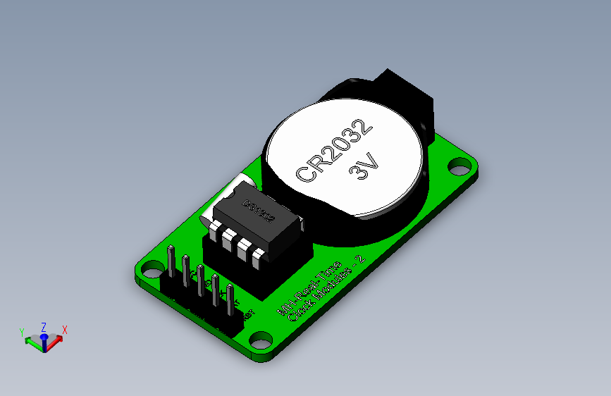 X3272-RTC DS1302实时时钟三维SW2018带参==749892=20