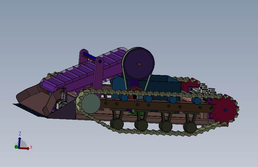 大豆收割机（sw 22+cad）