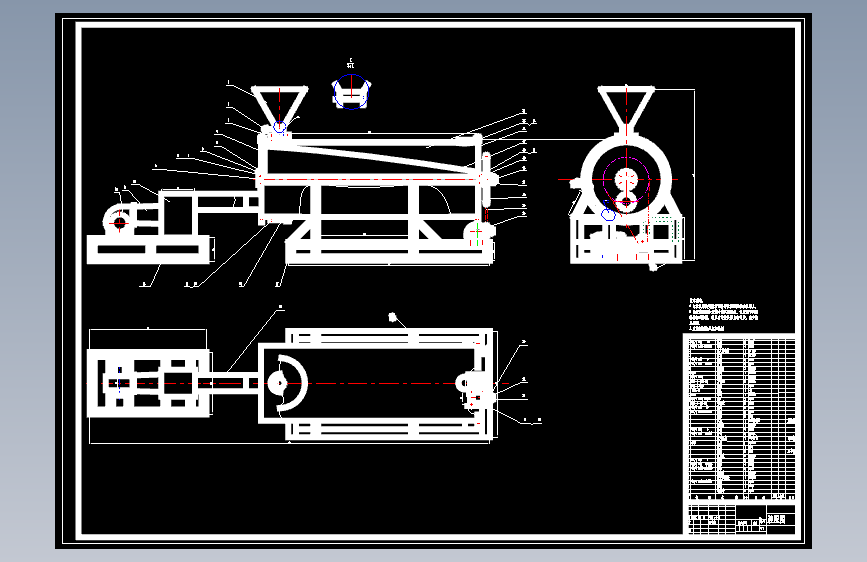 粮食烘干机结构设计（含6张CAD图纸）
