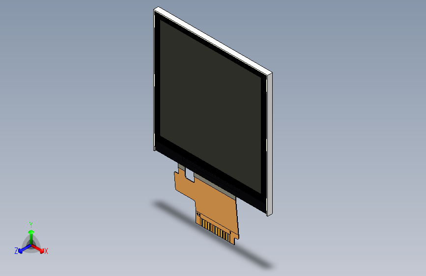 1.54 TFT IPS - 12P - Flat Mount IPS TFT 显示屏.stp