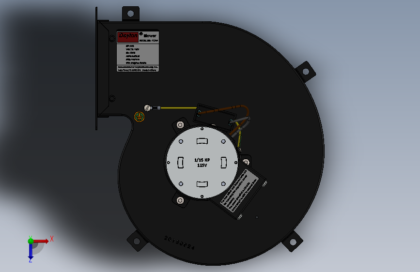 BLOWER UNIT No.1TDV4开关 俯视图