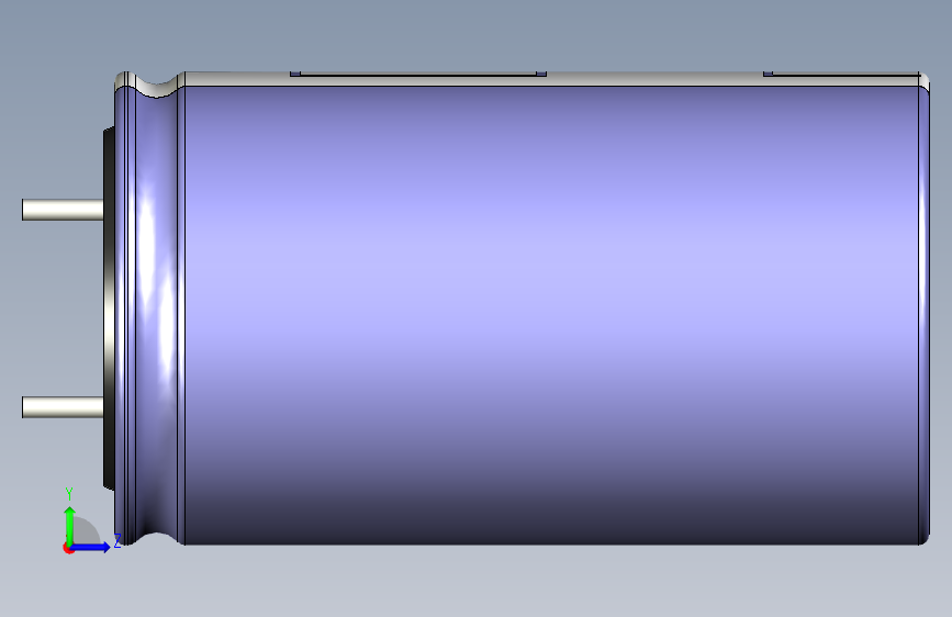 cap_el_d18_h31.5_pitch7.5_w0.8电感器 左侧视图
