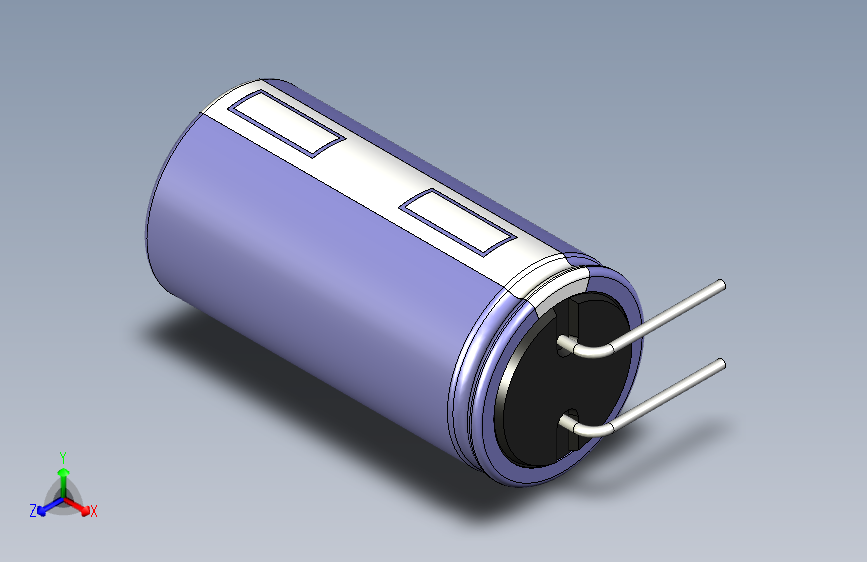 cap_el_horizontal_d12.5_h25_p5_w0.6电容器