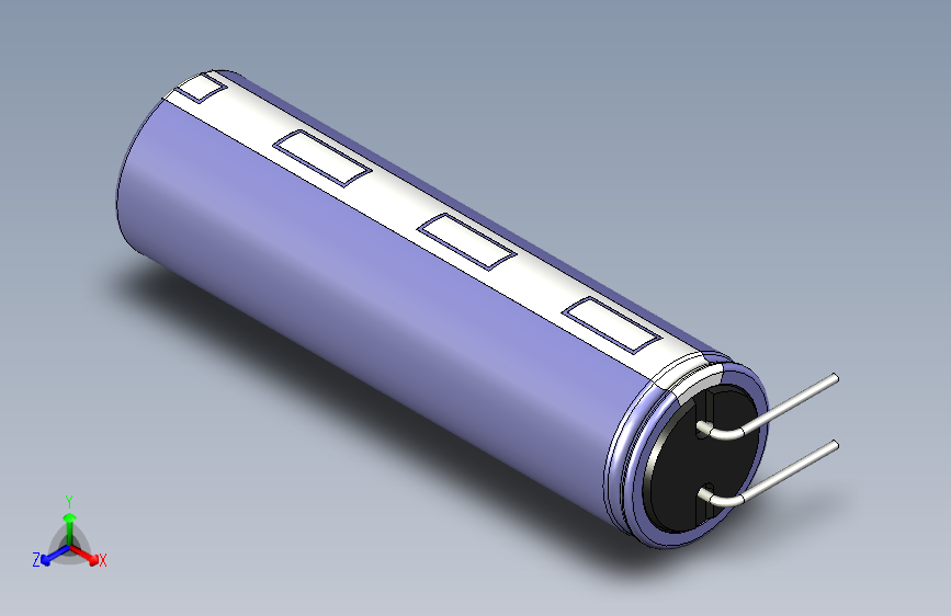 cap_el_horizontal_d12.5_h45_p5_w0.6电容器