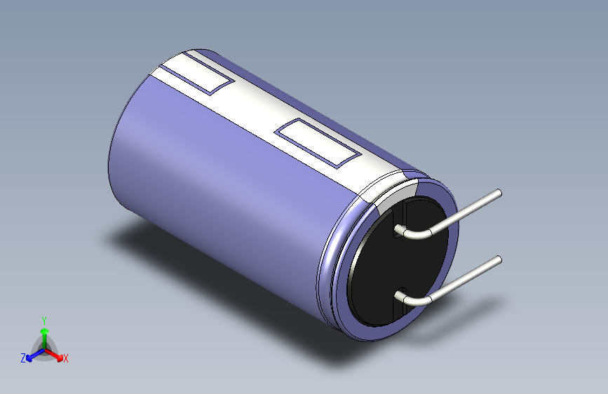 cap_el_horizontal_d22_h40_pitch10_w1电容器