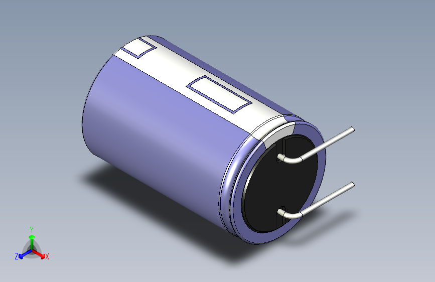 cap_el_horizontal_d25_h40_pitch12.5_w1电容器