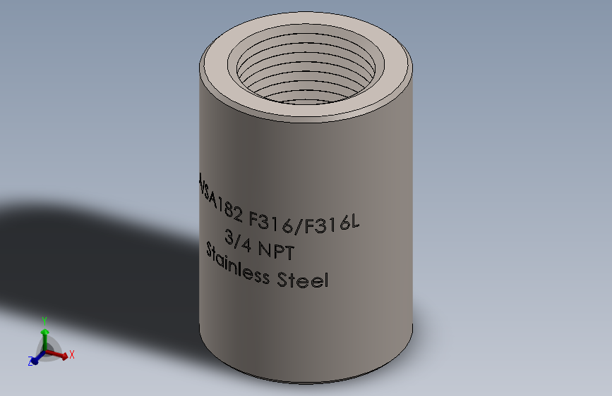 Coupler Female SS316 0.750 NPT液压配件