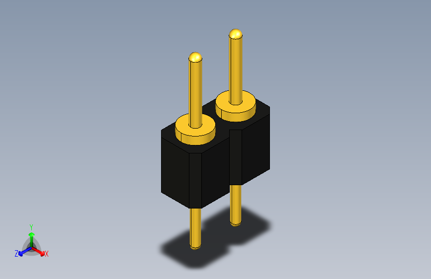 double-ended round H3.0mm-1X02PIN排针