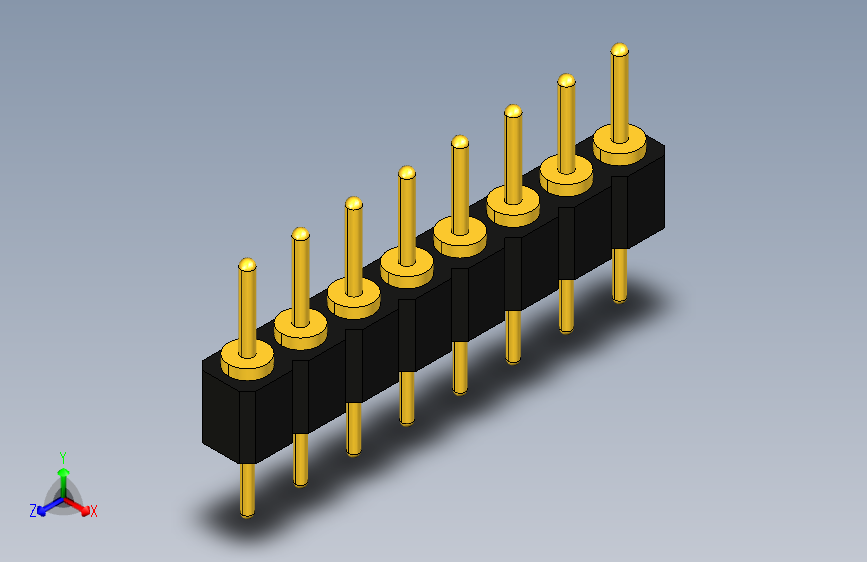 double-ended round H3.0mm-1X08PIN排针