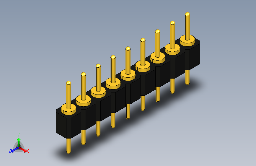 double-ended round H3.0mm-1X09PIN排针