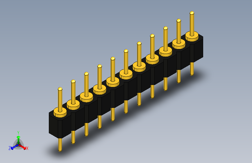 double-ended round H3.0mm-1X11PIN排针
