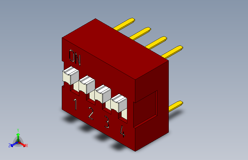 DS1040-04 (DIP_switch)DIP 开关系列