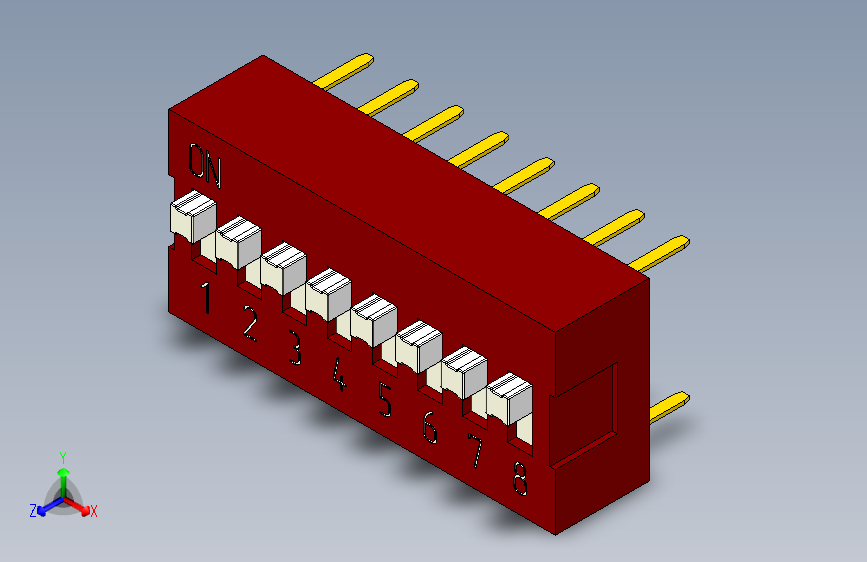 DS1040-08 (DIP_switch)DIP 开关系列