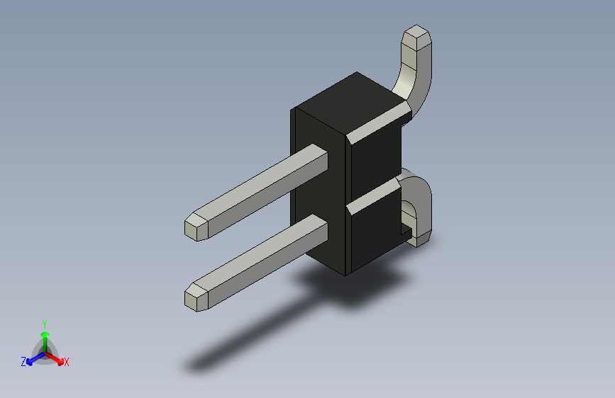 Header - SMD - Vertical - Dual Row - 2双排针.stp