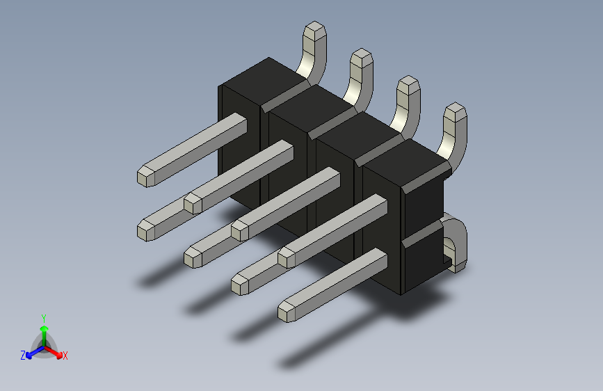 Header - SMD - Vertical - Dual Row - 8双排针.par