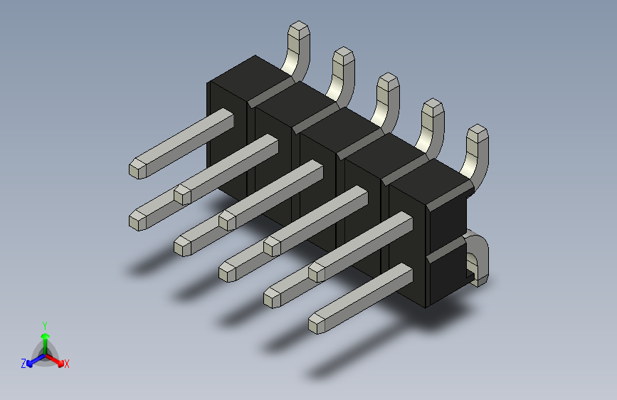 Header - SMD - Vertical - Dual Row - 10双排针.par