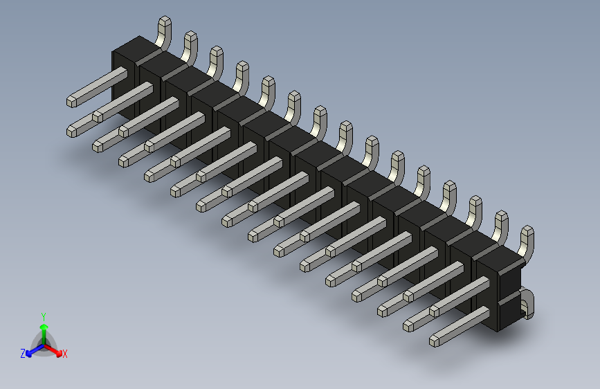 Header - SMD - Vertical - Dual Row - 30双排针.par