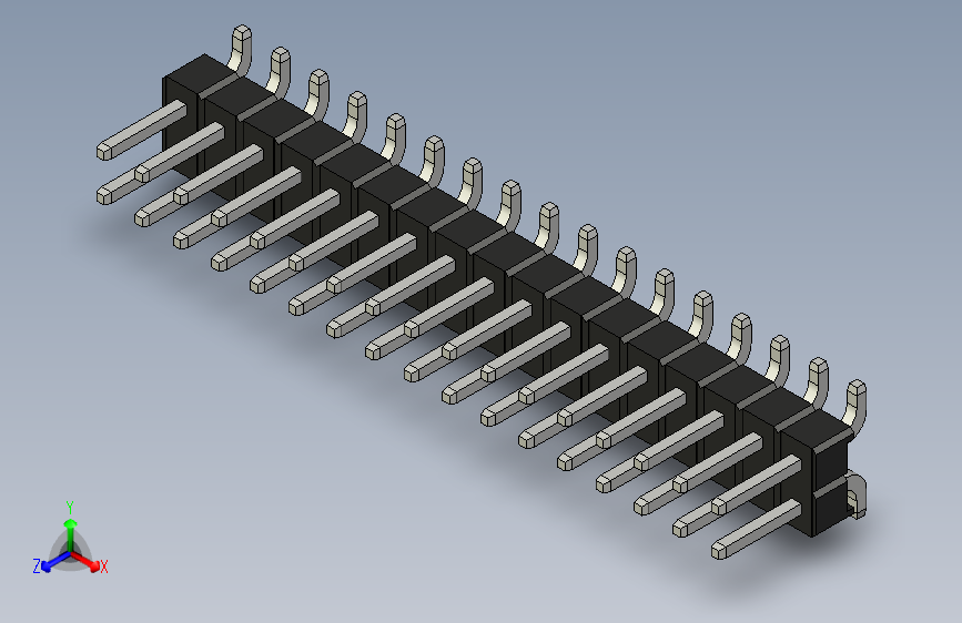 Header - SMD - Vertical - Dual Row - 34双排针.par