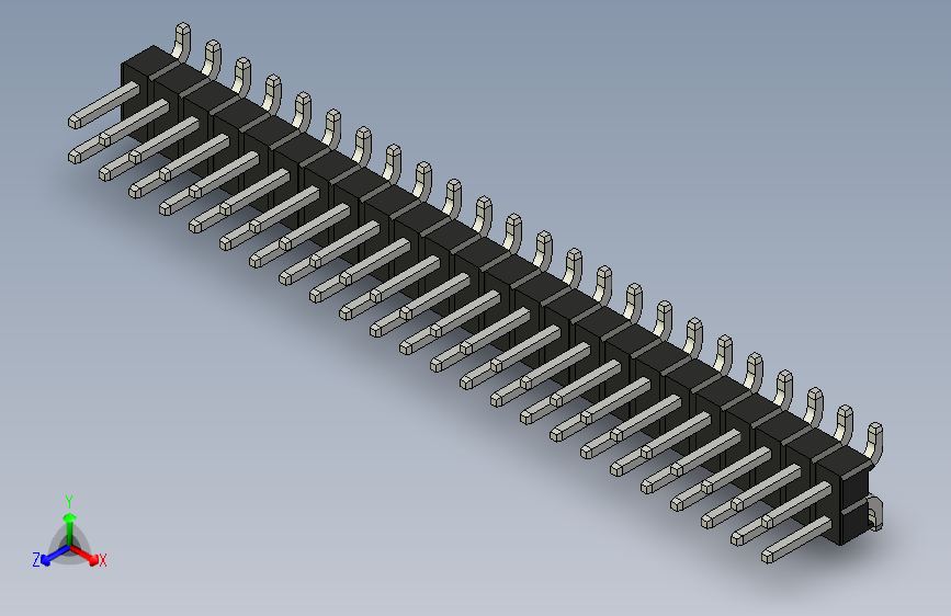 Header - SMD - Vertical - Dual Row - 48双排针.par