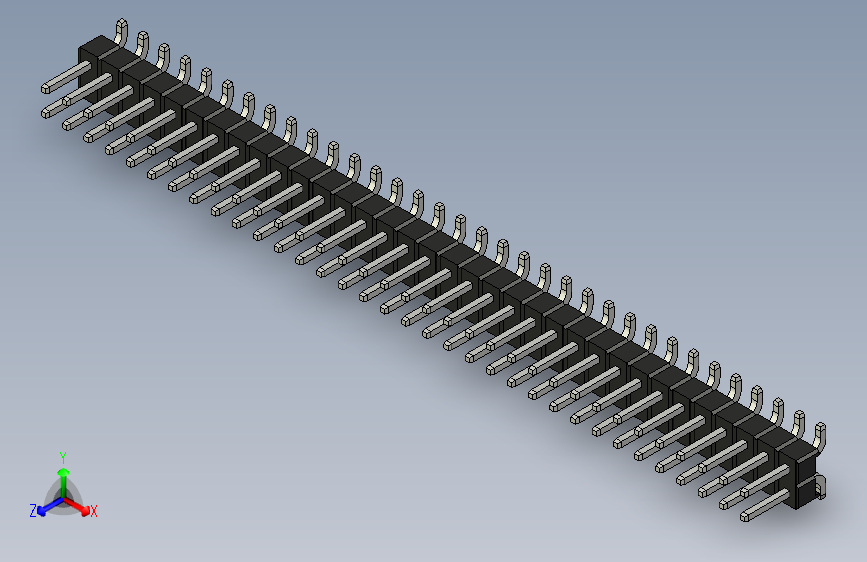 Header - SMD - Vertical - Dual Row - 68双排针.par