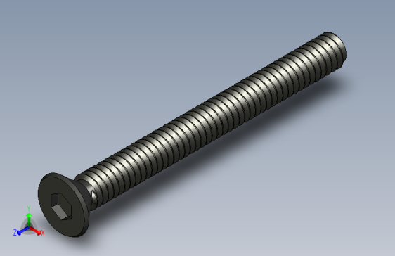 M2 x 20 - Hex Flat Head - Black平头螺钉