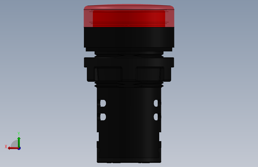 Red ON LED AD16-22D S26开关 背面视图