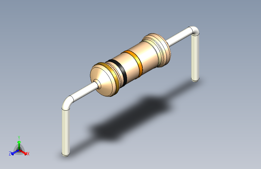 Resistor - Horiz 12_5mm电阻器