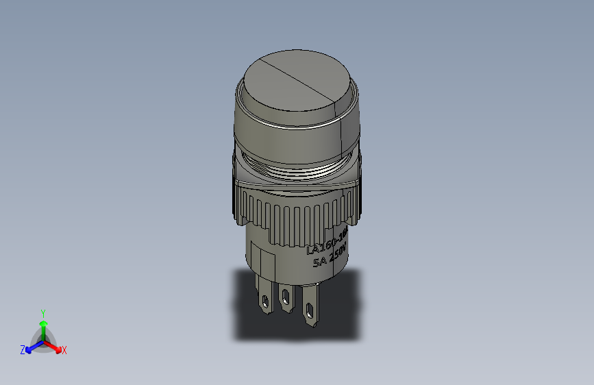 STEP Green LED Switch 5A 250V ON开关