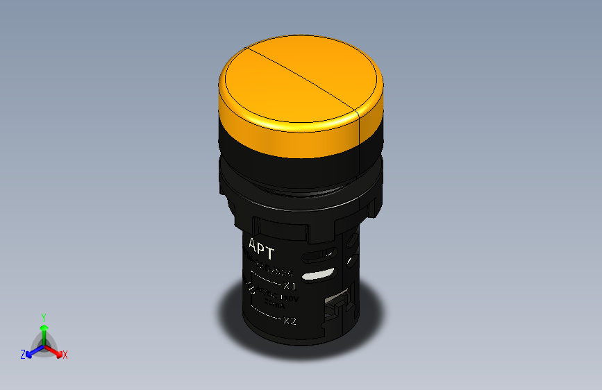 STEP214 220V Amber LED AD16-22D S26开关