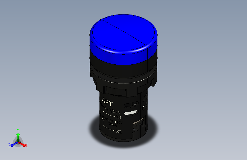 STEP214 Blue LED AD16-22D S26开关