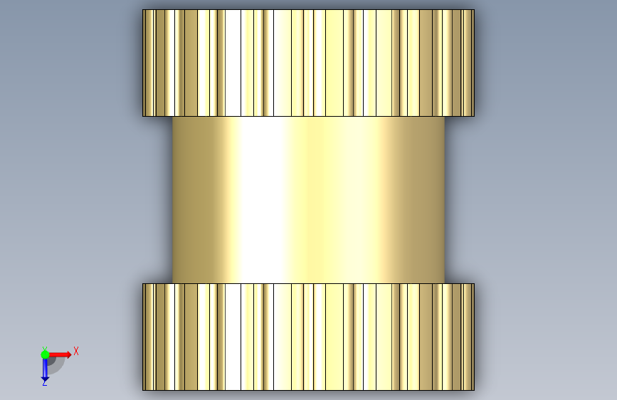 Threaded Insert - M2x4x3.5螺纹嵌件 俯视图