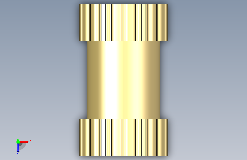 Threaded Insert - M2x6x3.5螺纹嵌件 俯视图